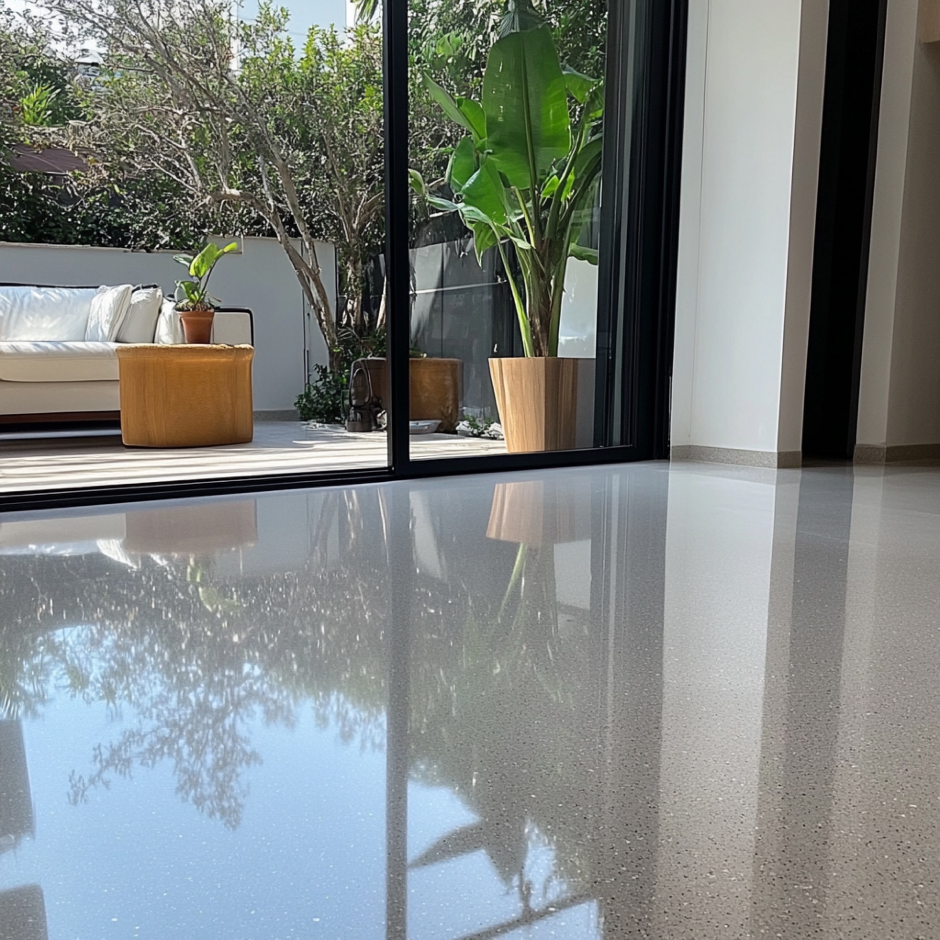 Terrazzo finish detail