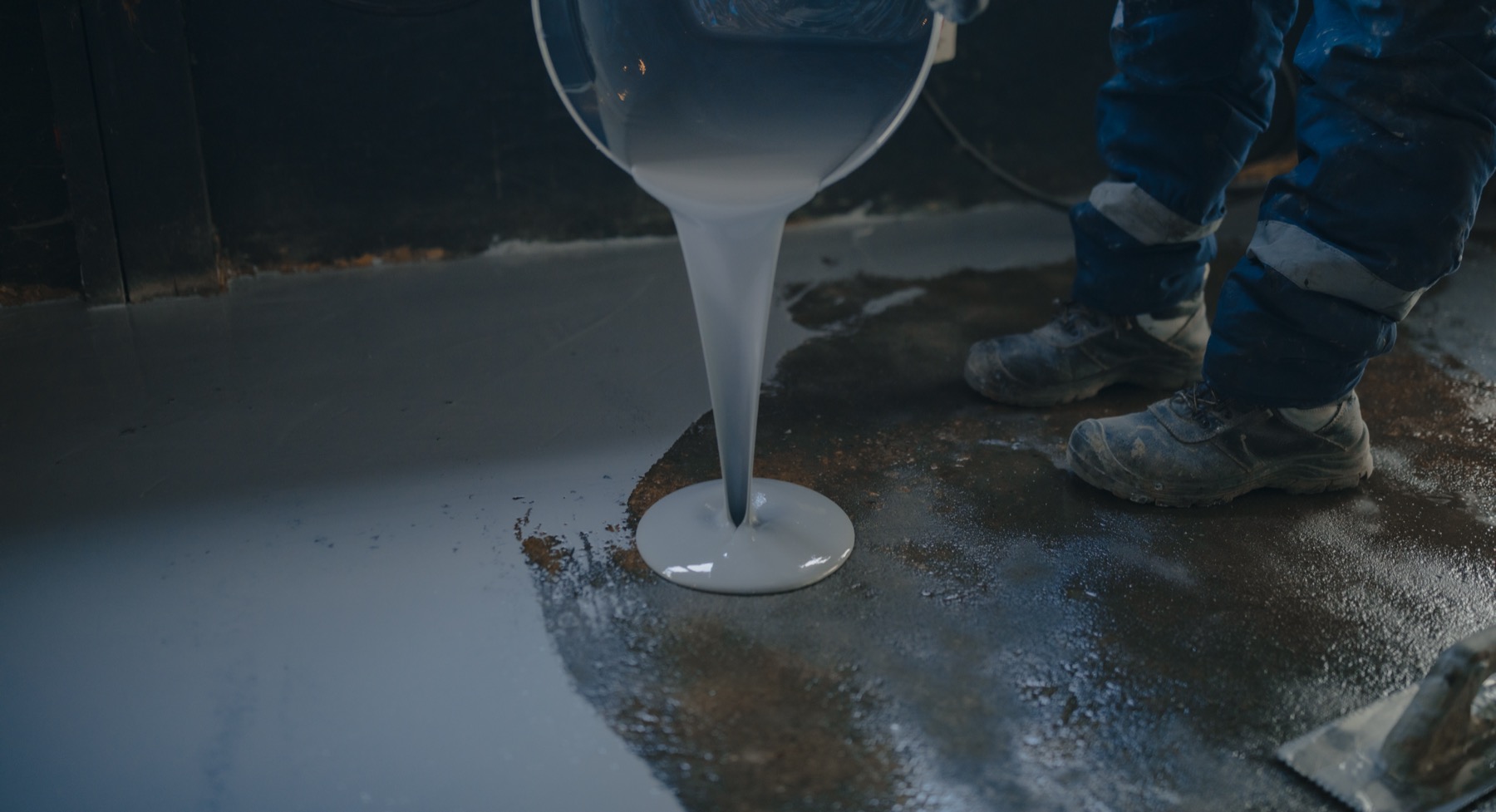 Epoxy flooring installation